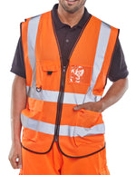 B-Seen Hi-vis Executive Id Vest - thumbnail 3