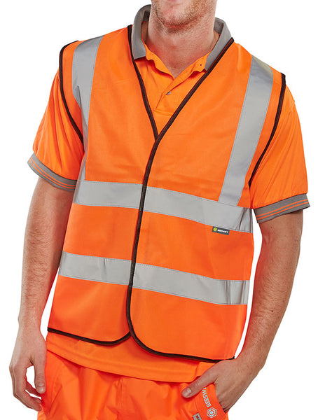 Beeswift Bseen EN ISO 20471 Vest Orange 8XL