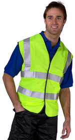 B-Seen Essential Bulk Buy Hi-Vis Vest (Pack of 100) - thumbnail 3