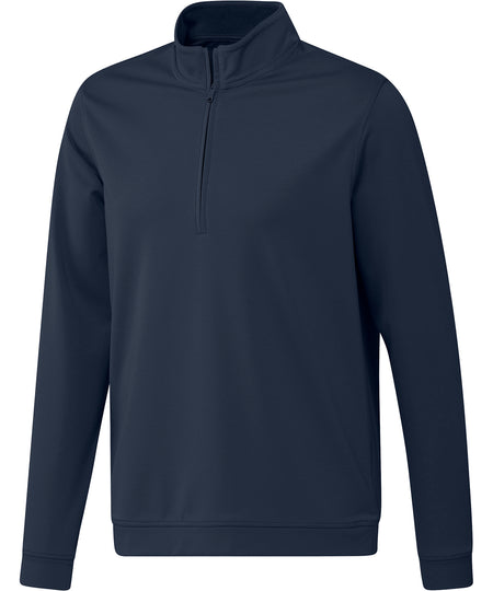 Adidas elevated zip sweatshirt in collegiate navy, featuring the logo on the chest.