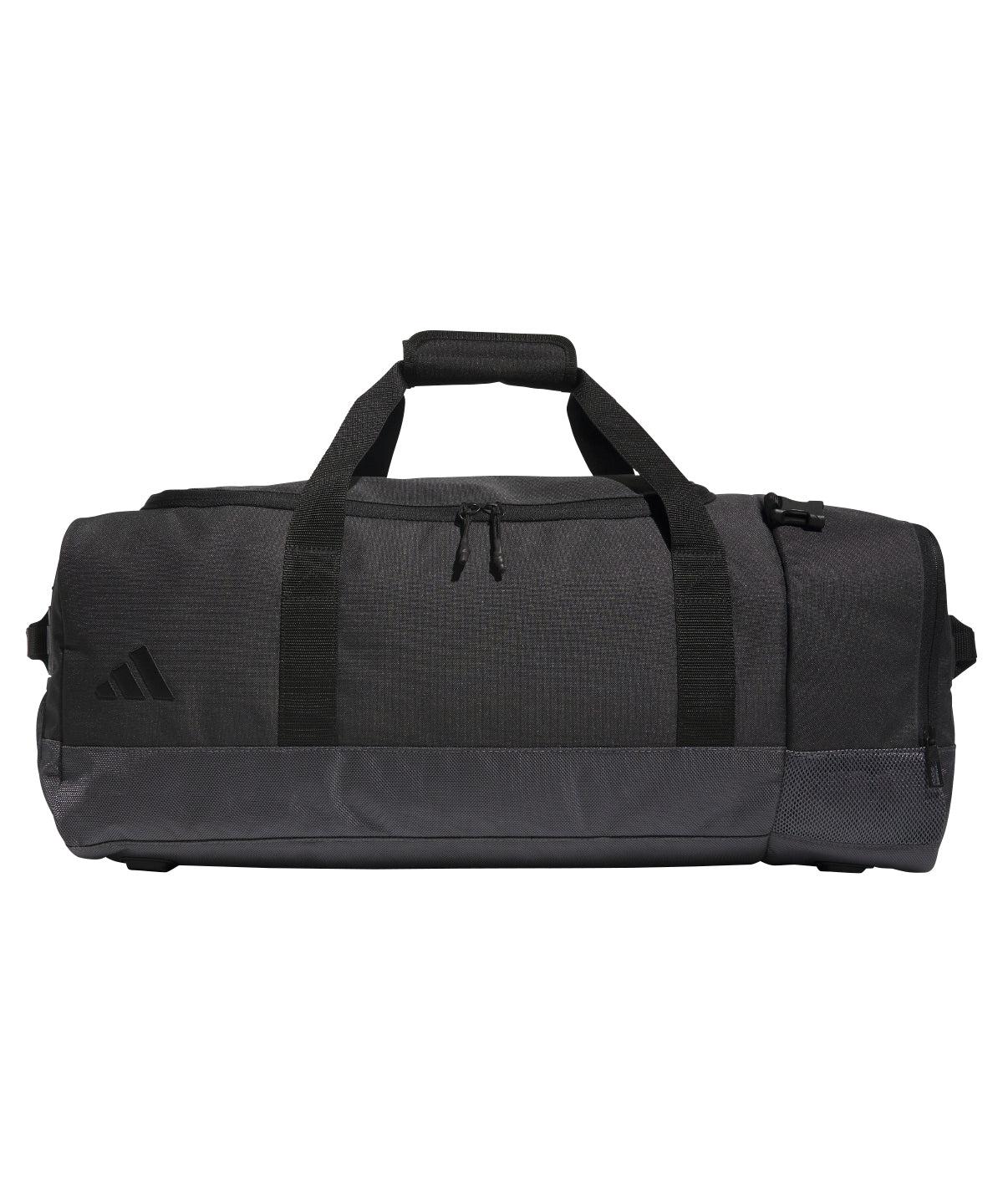 Adidas hybrid duffle bag in grey five, featuring multiple compartments and carry handles.