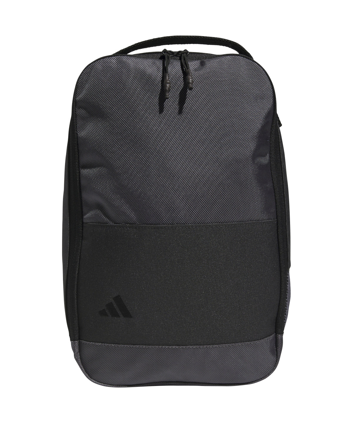 Adidas shoe bag in a modern grey five color, with a zip closure to keep shoes secure.