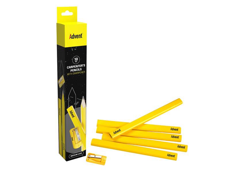 Advent Carpenter's Pencils & Sharpener