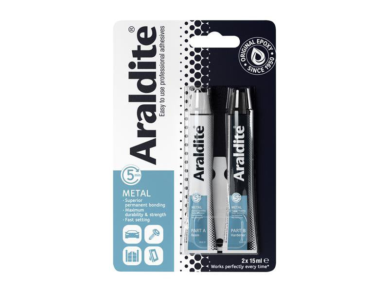 Araldite Steel Epoxy 2 x 15ml Tubes