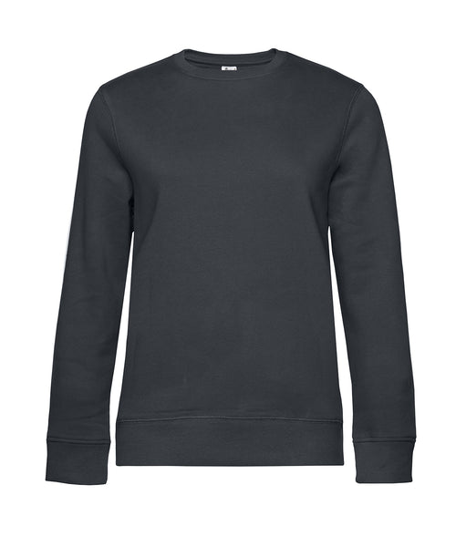 B&C Collection Queen crew neck sweatshirt B010F in asphalt
