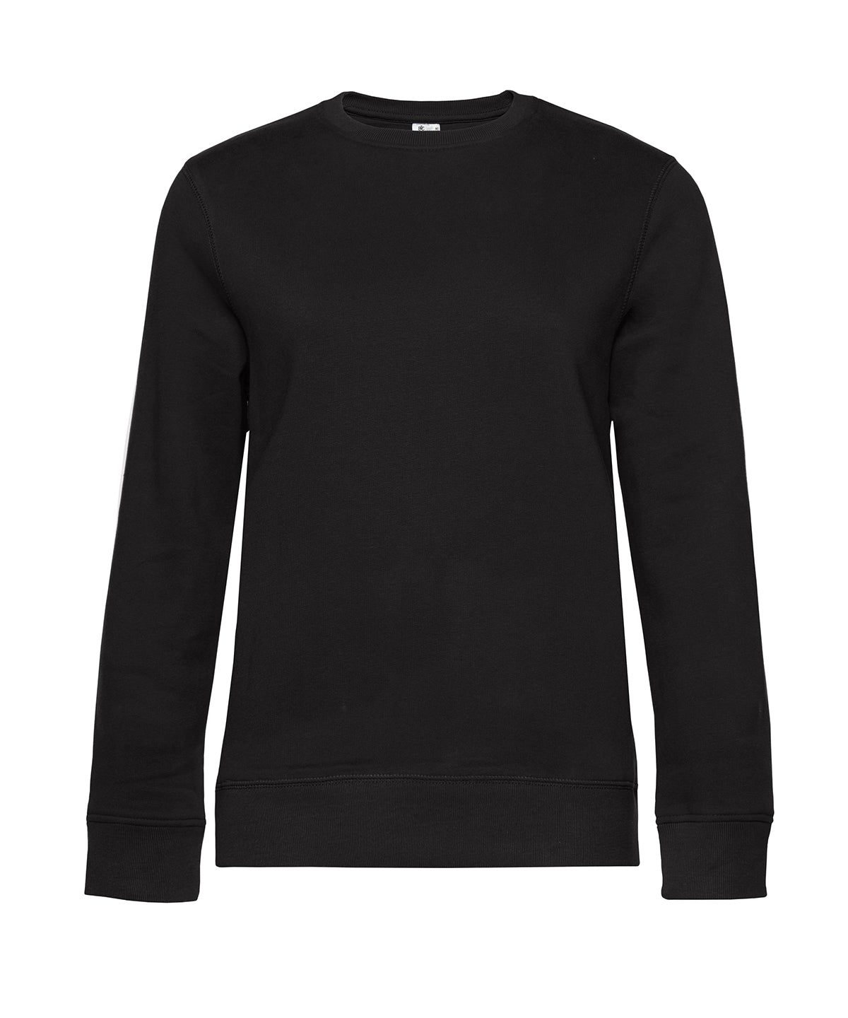 B&C Collection Queen crew neck sweatshirt B010F in pure black