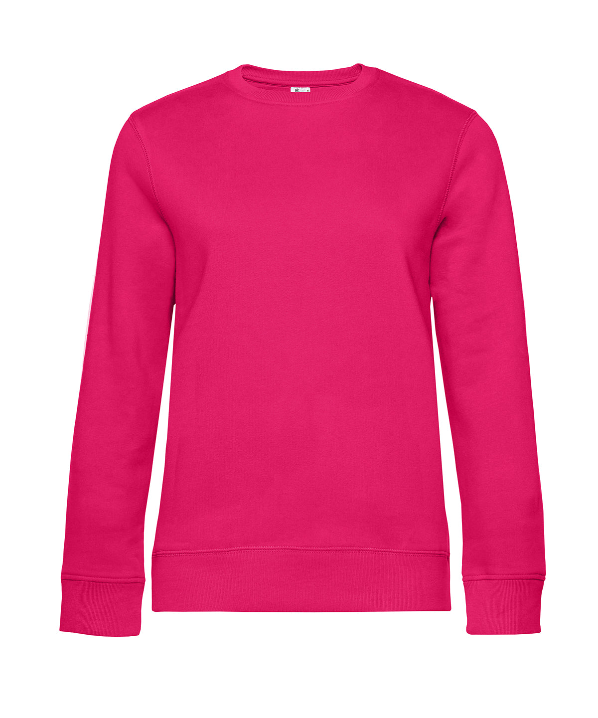 B&C Collection Queen crew neck sweatshirt B010F in magenta pink