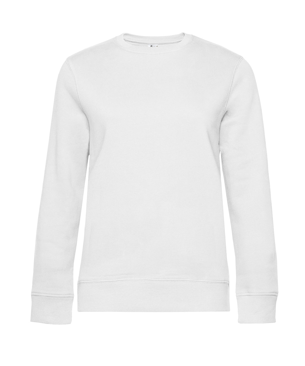 B&C Collection Queen crew neck sweatshirt B010F in white