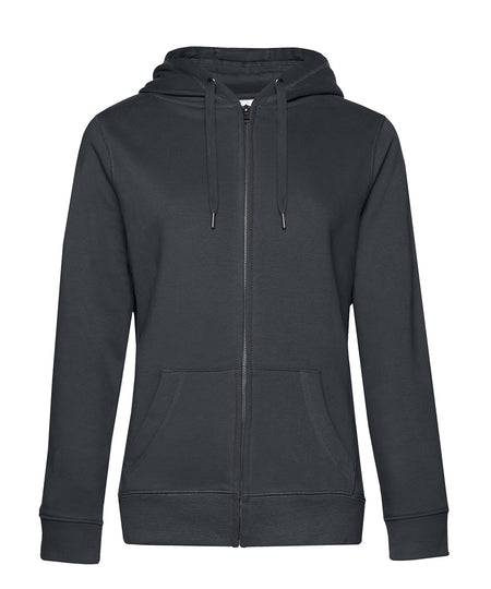 B&C Collection Queen zipped hoodie B012F in asphalt
