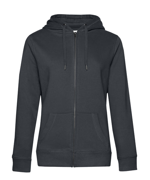 B&C Collection Queen zipped hoodie B012F in asphalt