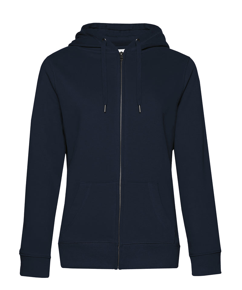 B&C Collection Queen zipped hoodie B012F in navy