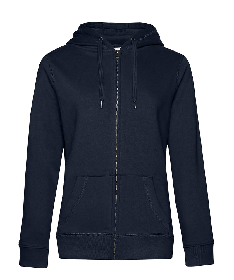 B&C Collection Queen zipped hoodie B012F in navy blue