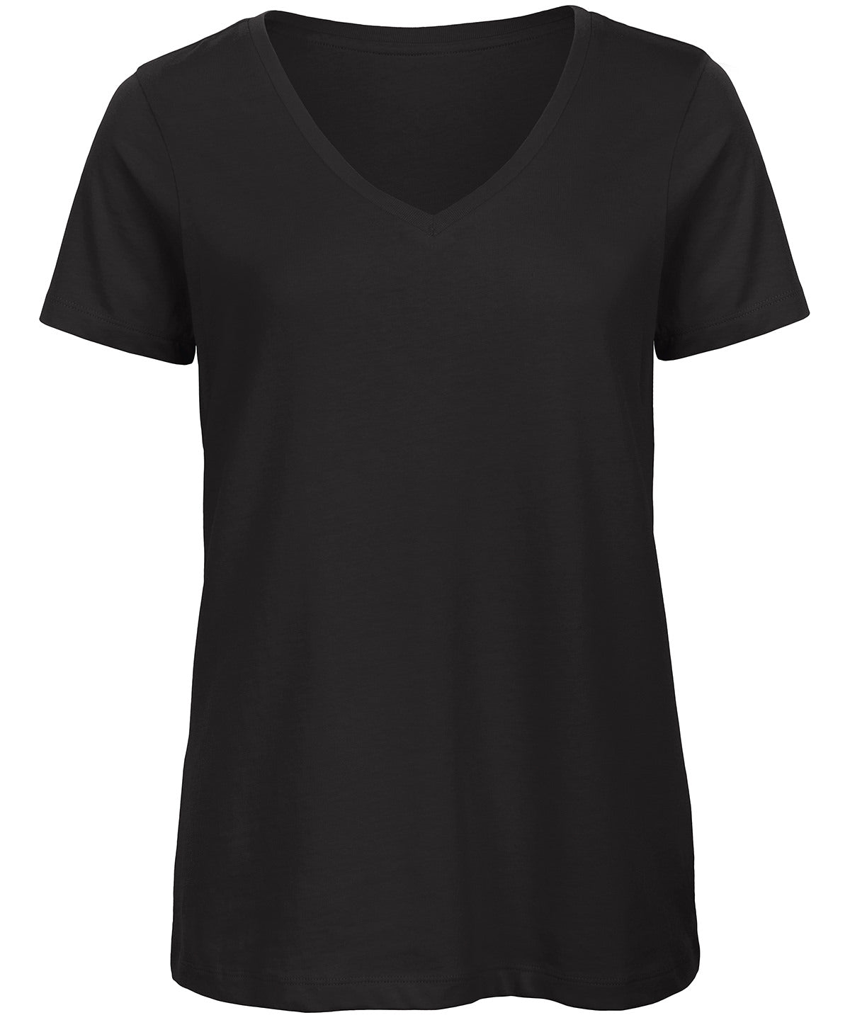 B&C Collection Inspire V-neck women's t-shirt B119F in black