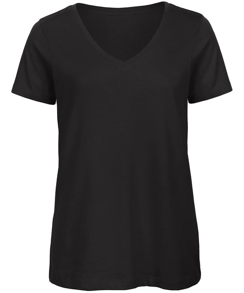 B&C Collection Inspire V-neck women's t-shirt B119F in black