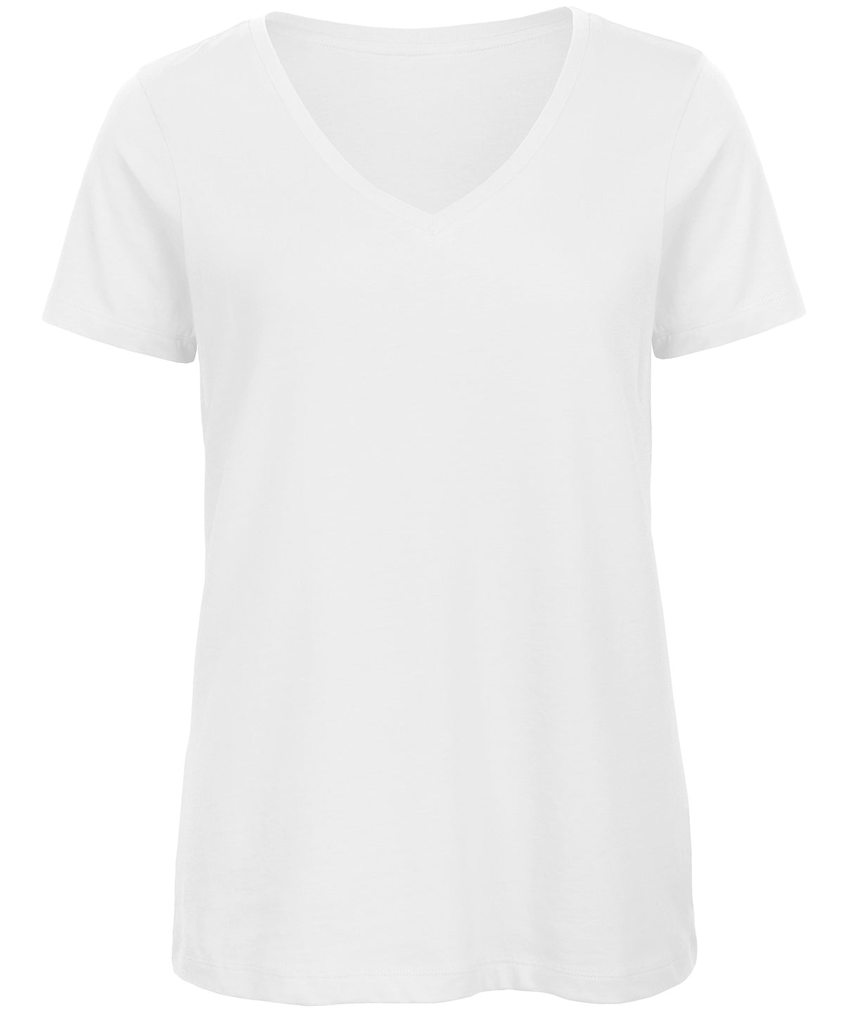 B&C Collection Inspire V-neck women's t-shirt B119F in white