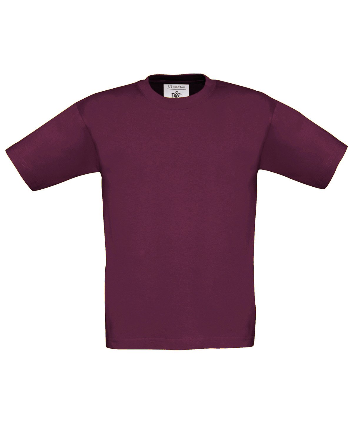 B&C Collection Exact 150 kids' t-shirt B150B in burgundy