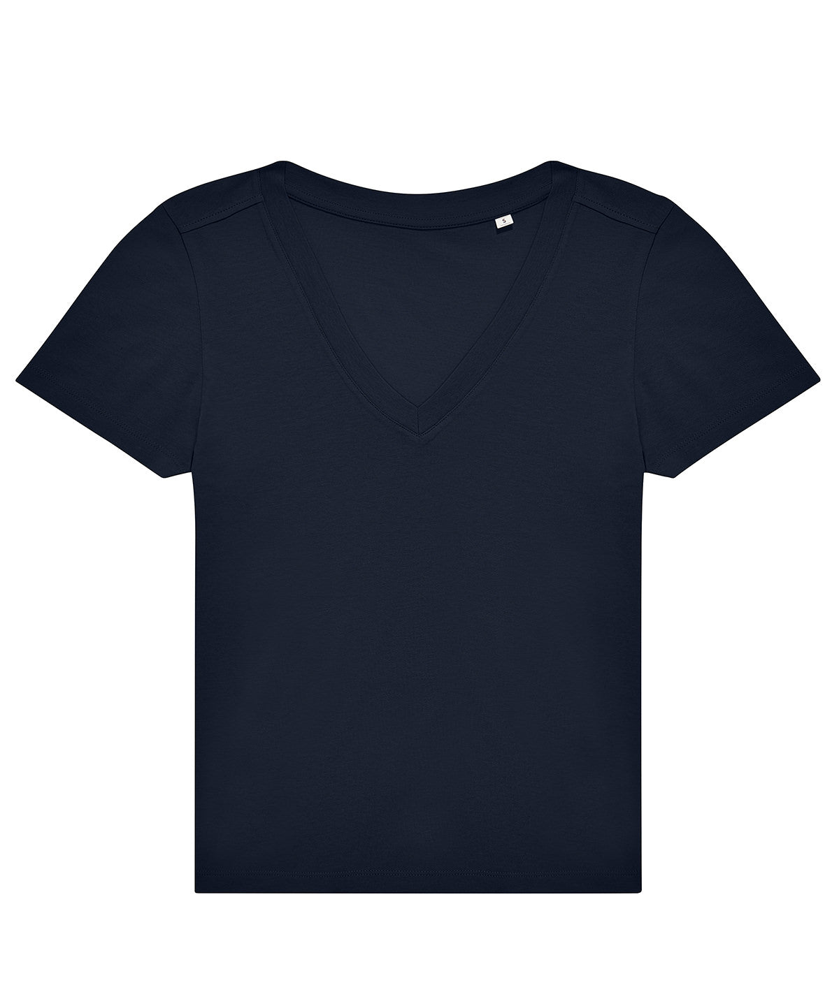 B&C E150 V-neck women's t-shirt B213F in navy