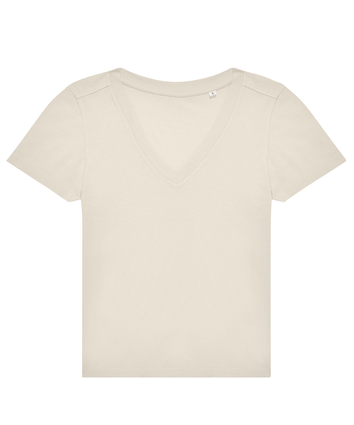 B&C E150 V-neck women's t-shirt B213F in off-white