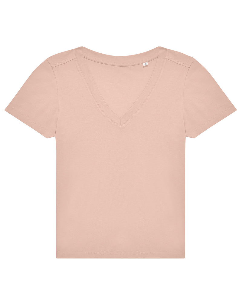 B&C E150 V-neck women's t-shirt B213F in soft rose