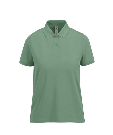 B&C Collection My Polo 210 Womens Polos B263F in Amalfigreen
