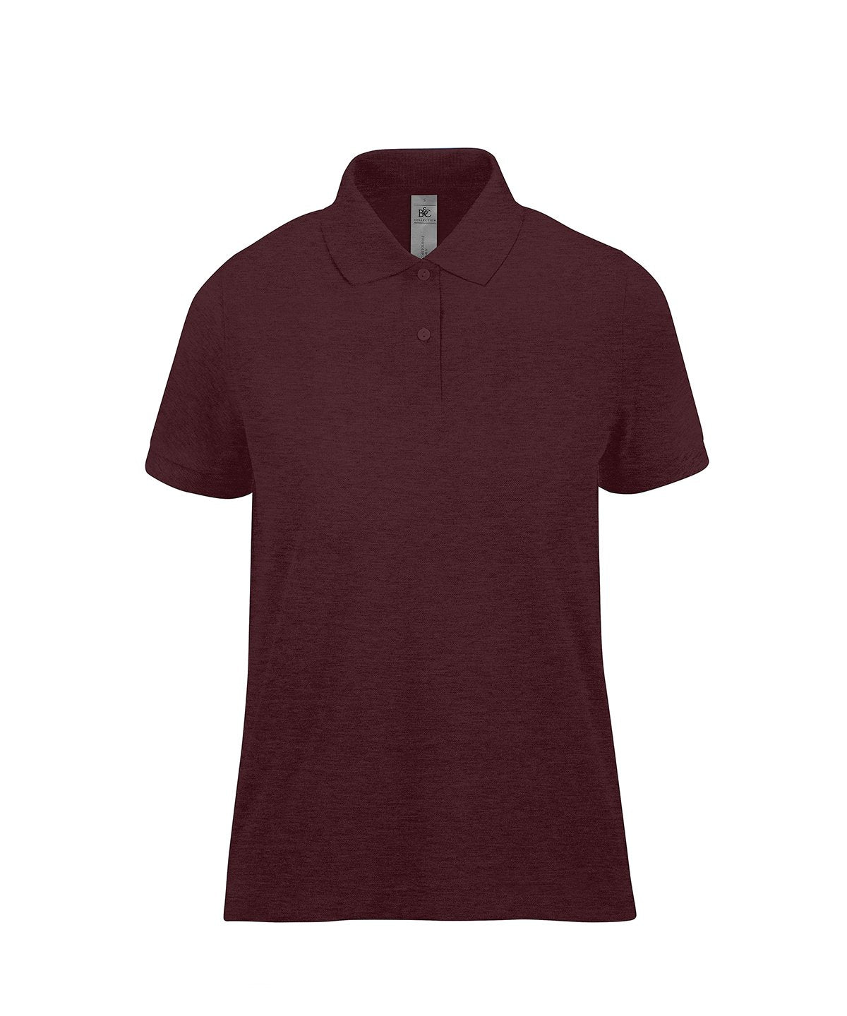 B&C Collection My Polo 210 Womens Polos B263F in Heatherburgundy