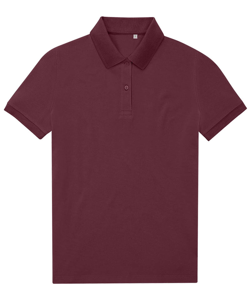 B&C Collection My Eco Polo 6535 Women B265F in Burgundy