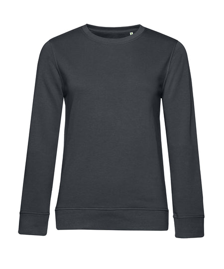 B&C Inspire crew neck women's sweatshirt B266F in asphalt