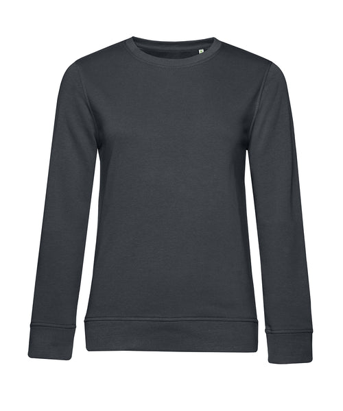 B&C Inspire crew neck women's sweatshirt B266F in asphalt