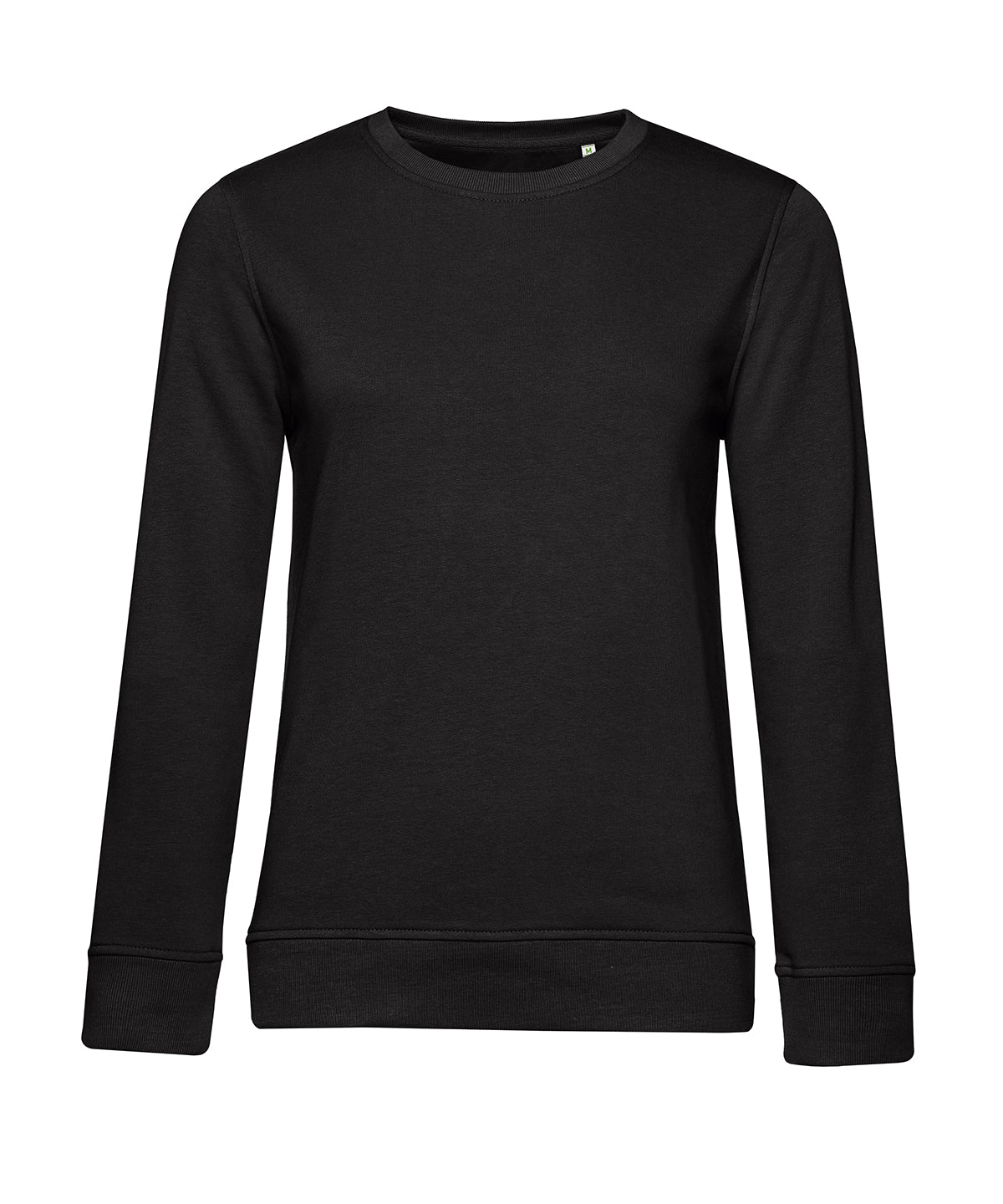 B&C Inspire crew neck women's sweatshirt B266F in pure black