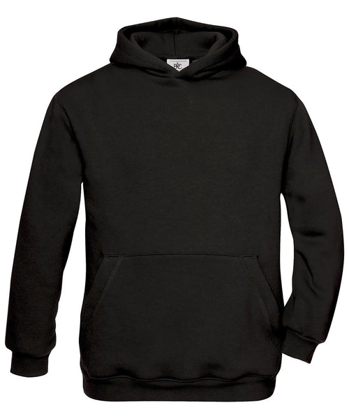 B&C Collection kids' hooded sweatshirt B420B in black