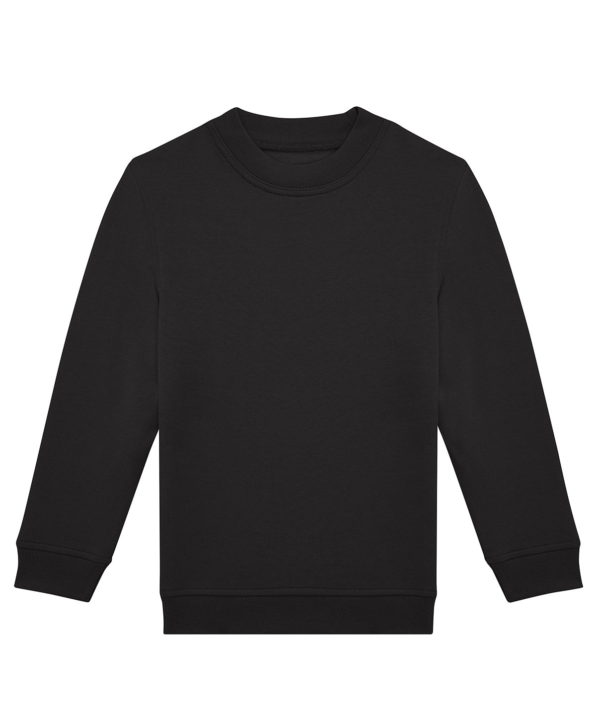B&C Collection ID332 kids' crew sweatshirt B430B in black