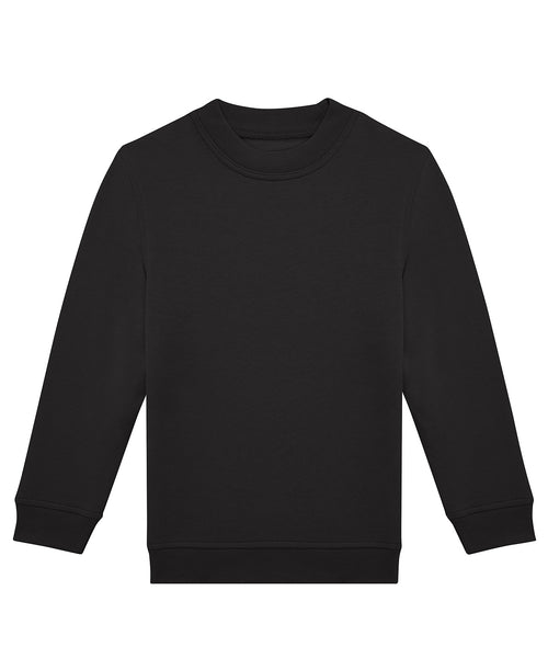 B&C Collection ID332 kids' crew sweatshirt B430B in black
