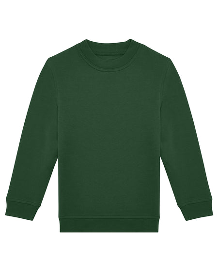 B&C Collection ID332 kids' crew sweatshirt B430B in bottle green