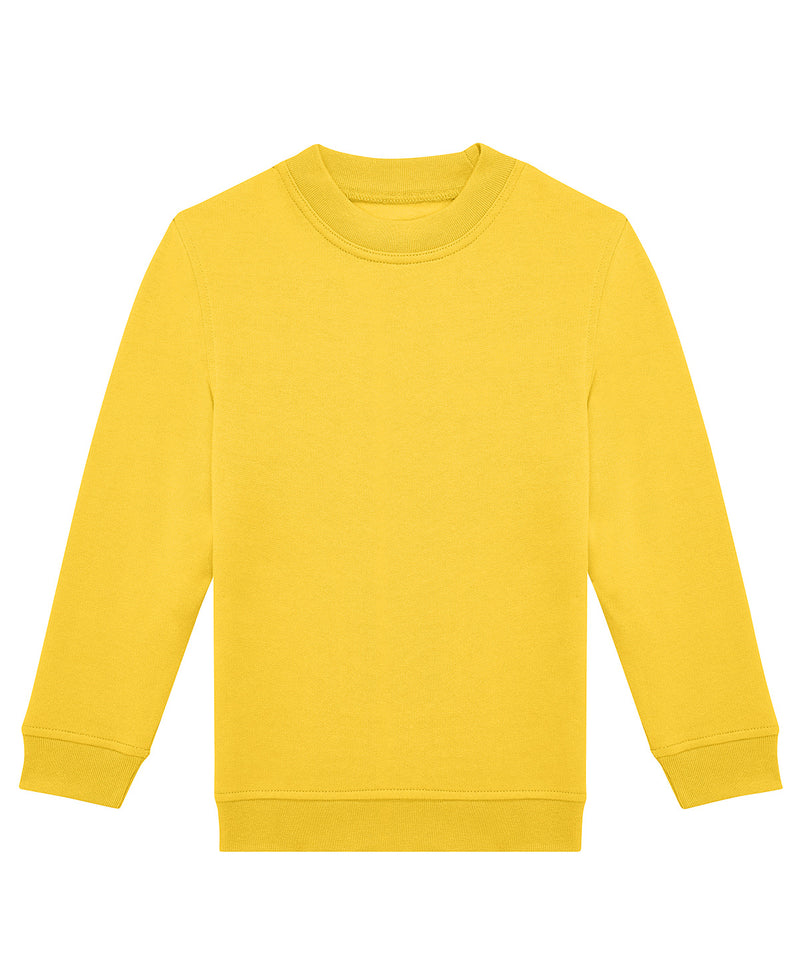 B&C Collection ID332 kids' crew sweatshirt B430B in pop yellow