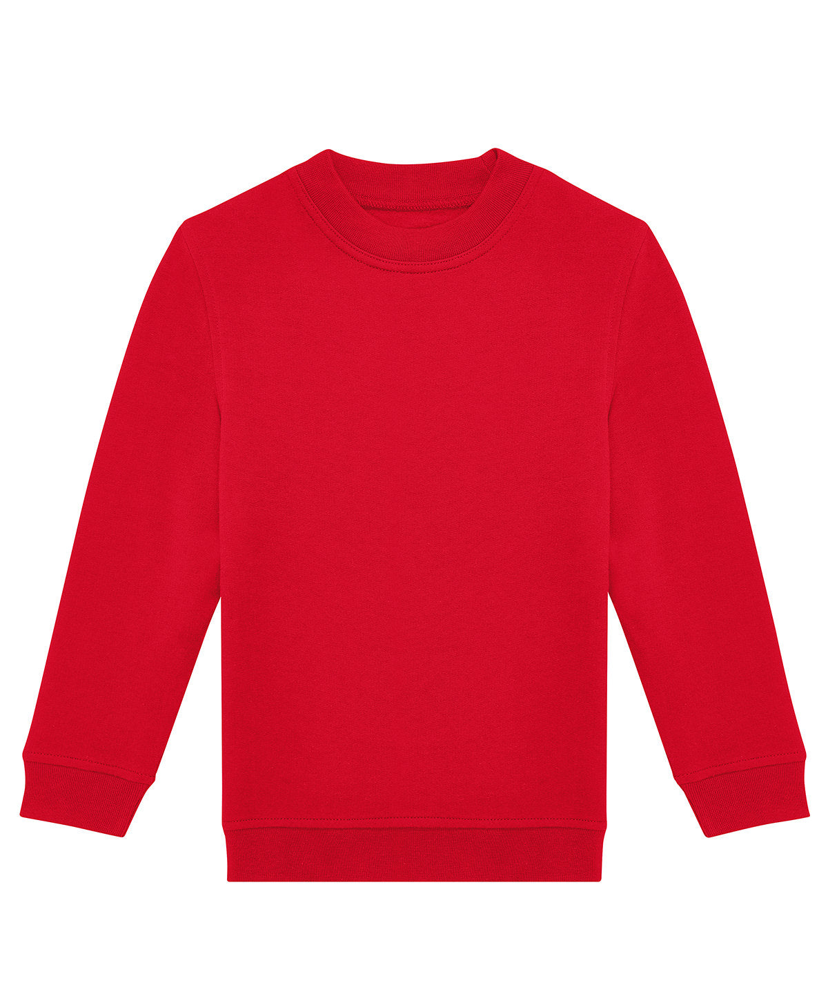 B&C Collection ID332 kids' crew sweatshirt B430B in red