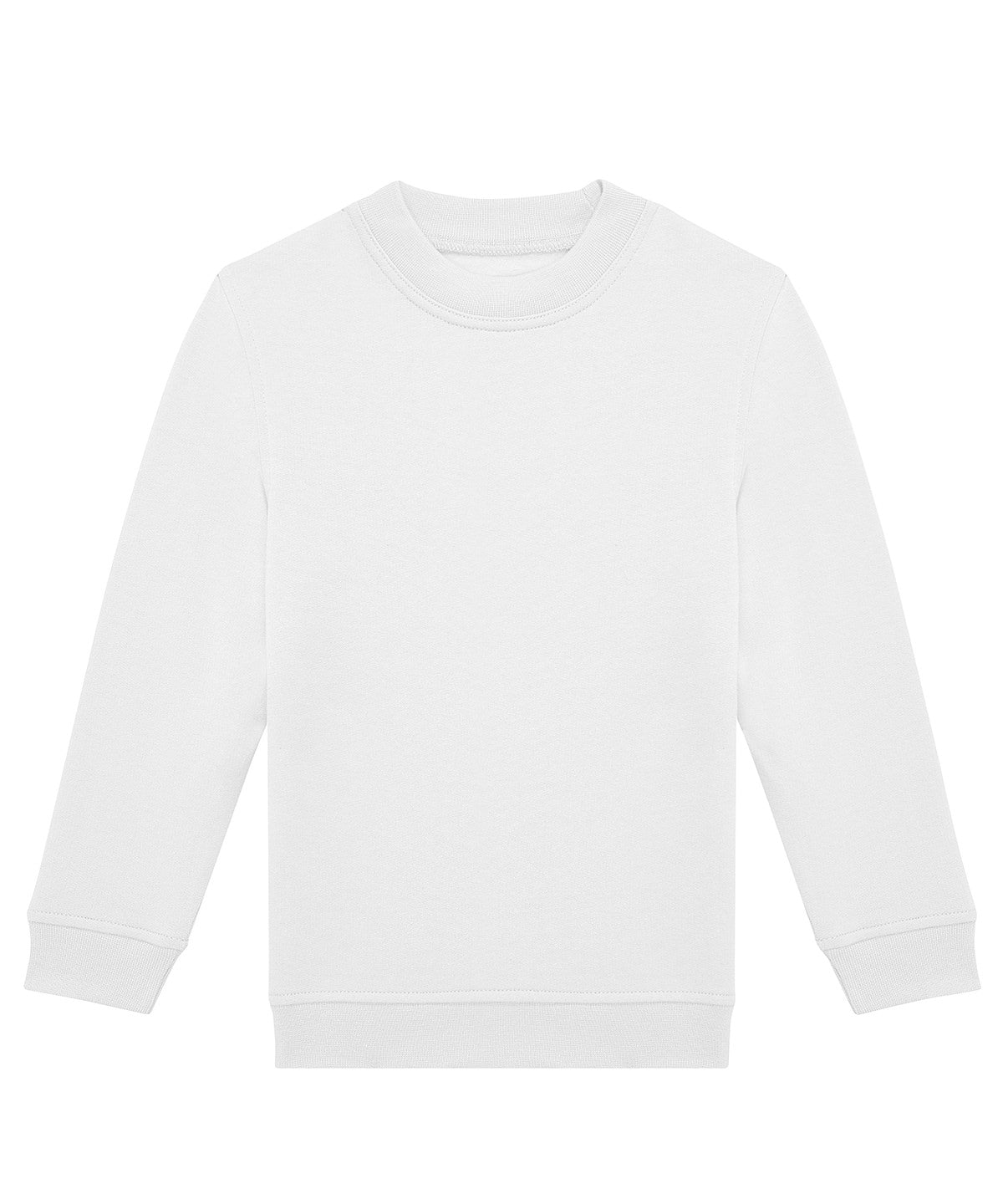 B&C Collection ID332 kids' crew sweatshirt B430B in white