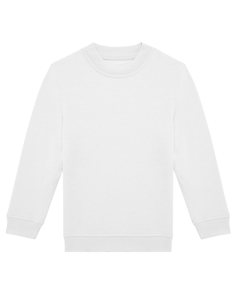 B&C Collection ID332 kids' crew sweatshirt B430B in white