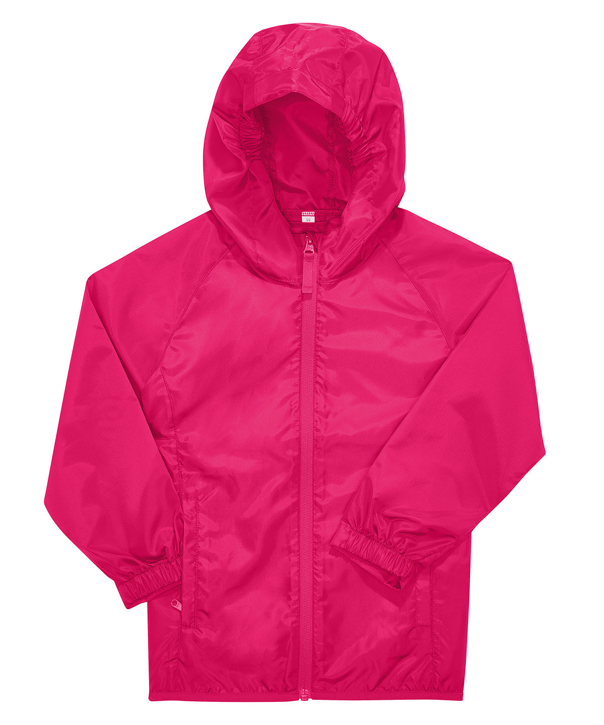 B&C Collection kids' Reset windbreaker jacket B511B in magenta pink