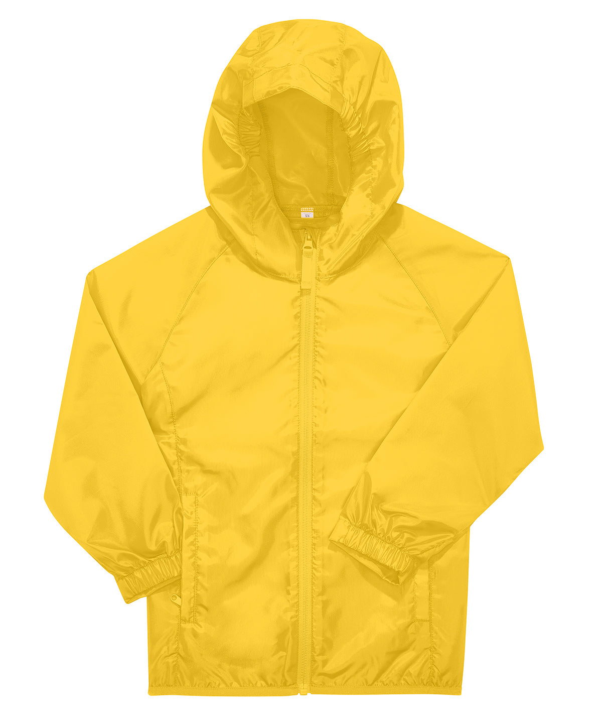 B&C Collection kids' Reset windbreaker jacket B511B in pop yellow