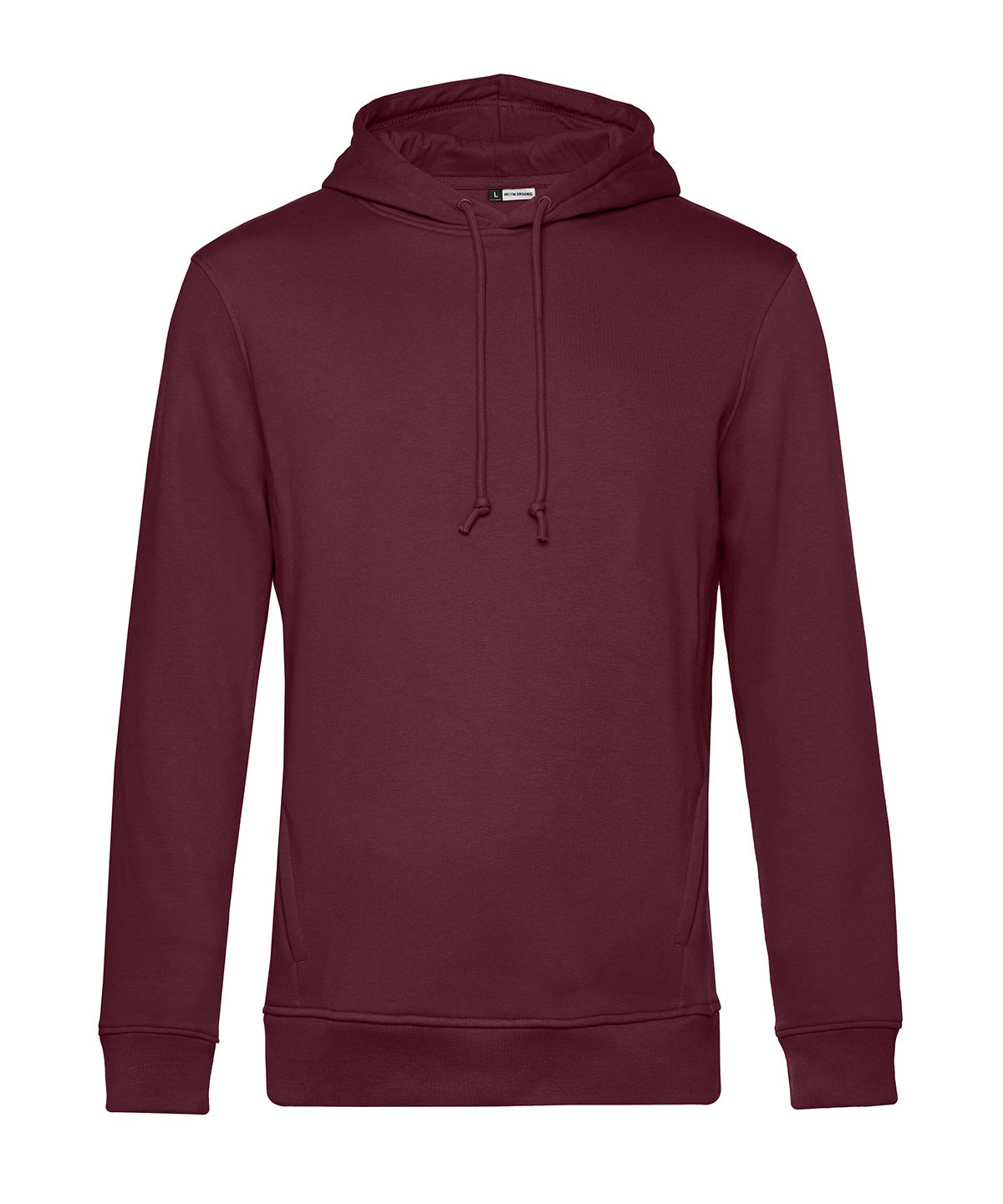 B&C Collection Inspire Hooded Sweatshirt BA001 in Burgundy