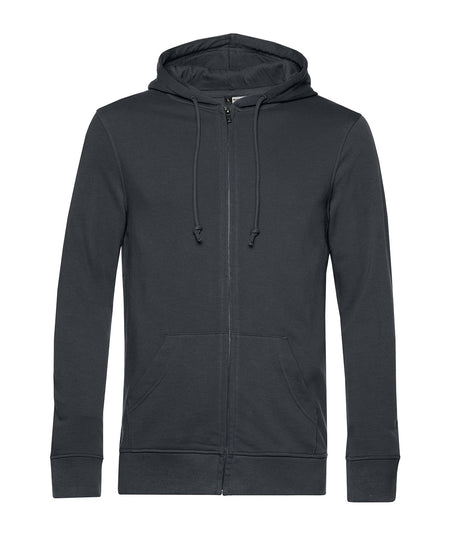 B&C Collection Inspire zipped hoodie BA002 in asphalt