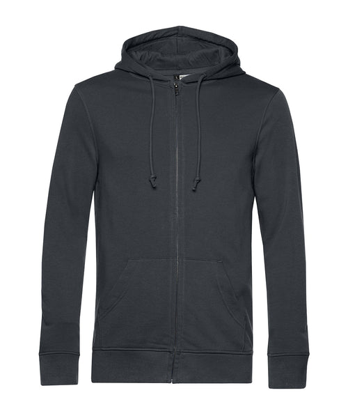 B&C Collection Inspire zipped hoodie BA002 in asphalt