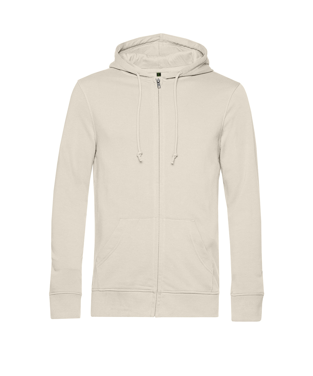 B&C Collection Inspire zipped hoodie BA002 in off-white