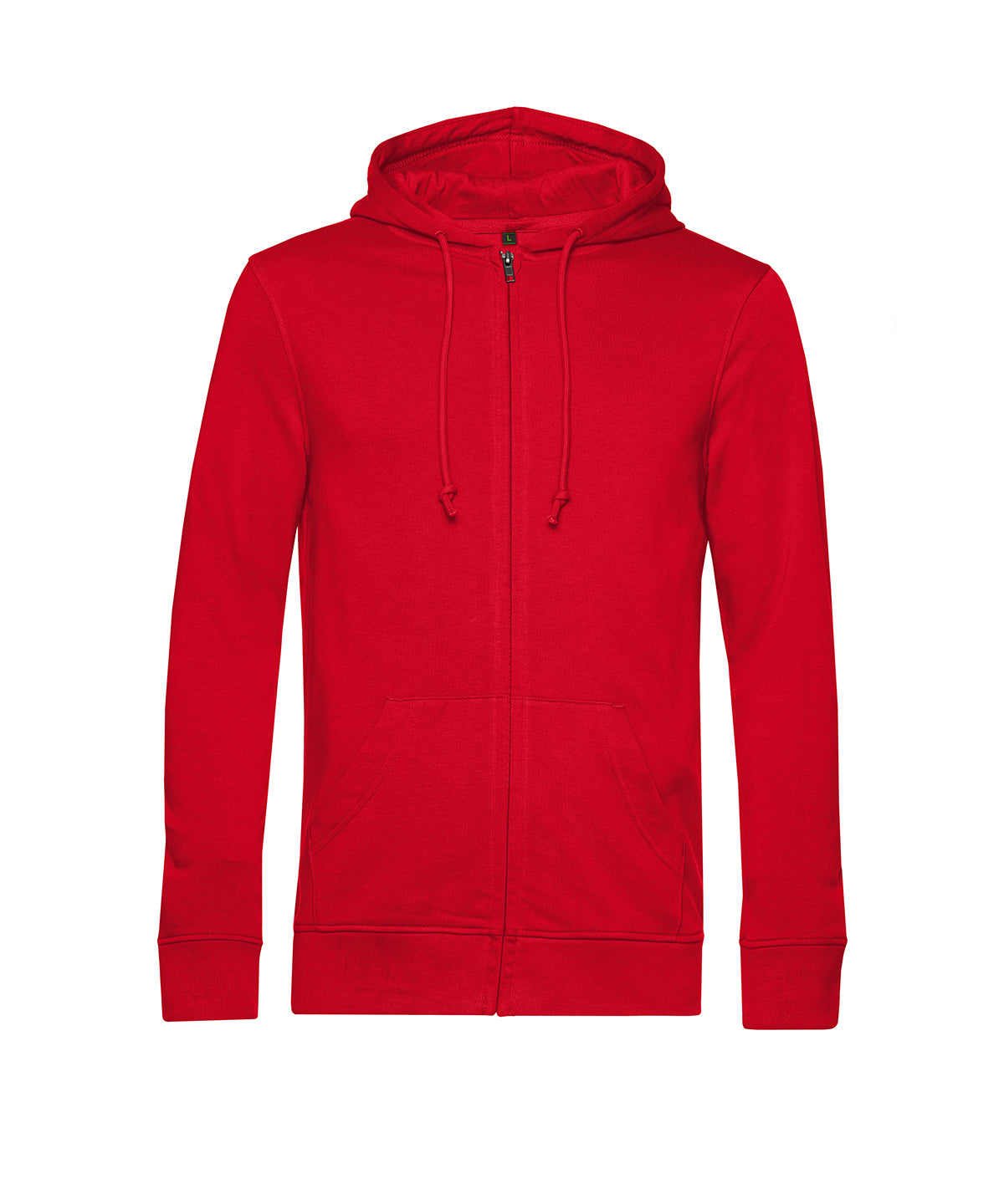 B&C Collection Inspire zipped hoodie BA002 in red