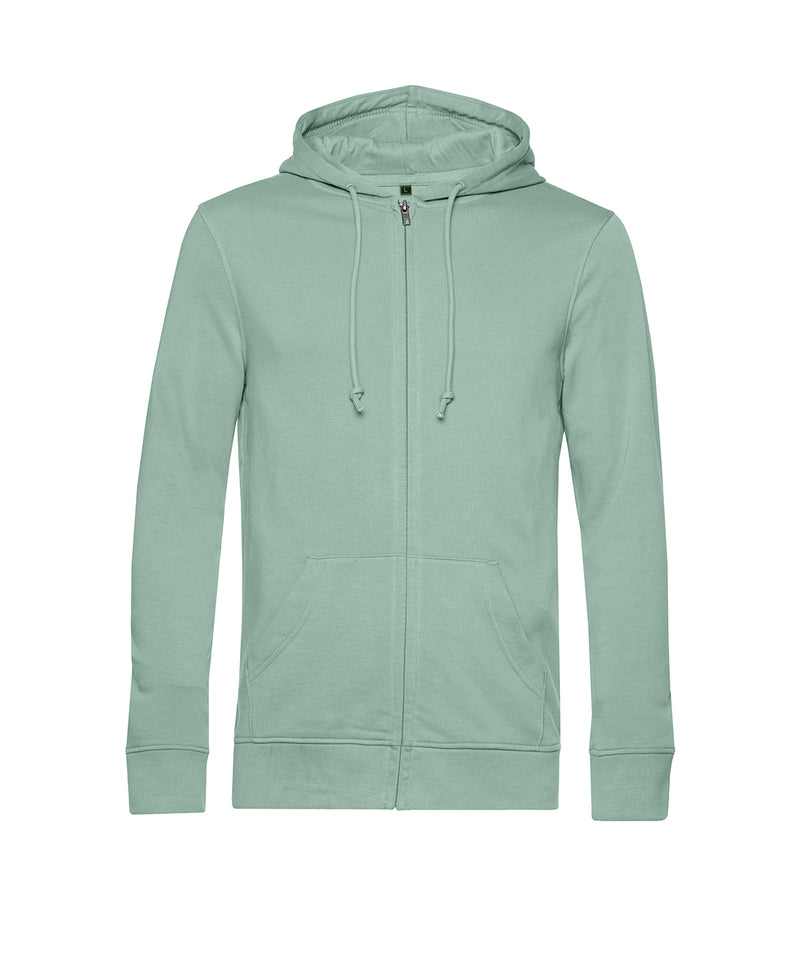 B&C Collection Inspire zipped hoodie BA002 in sage
