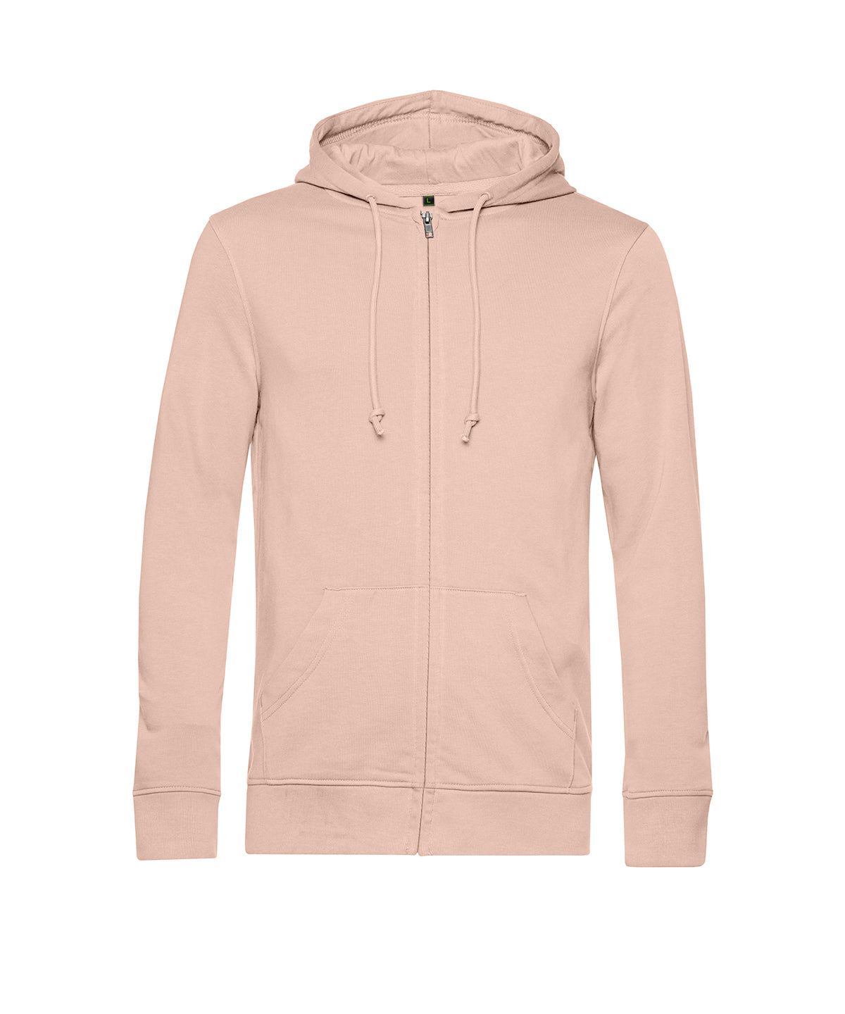 B&C Collection Inspire zipped hoodie BA002 in soft rose
