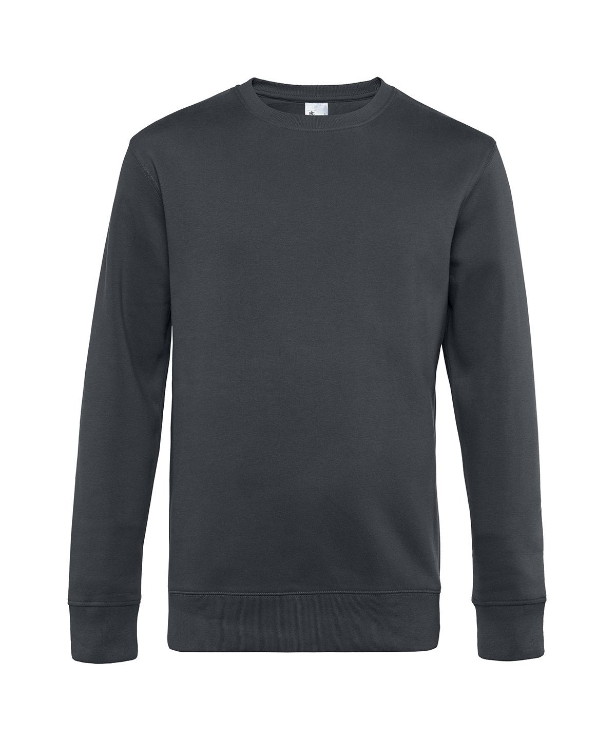 B&C Collection King Crew Neck Sweatshirt BA010 in Asphalt