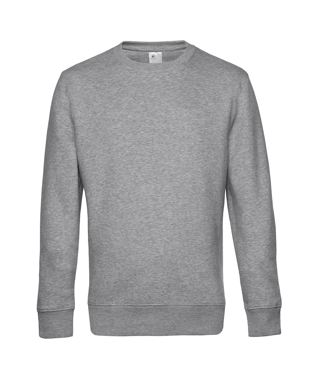 B&C Collection King Crew Neck Sweatshirt BA010 in Heathergrey