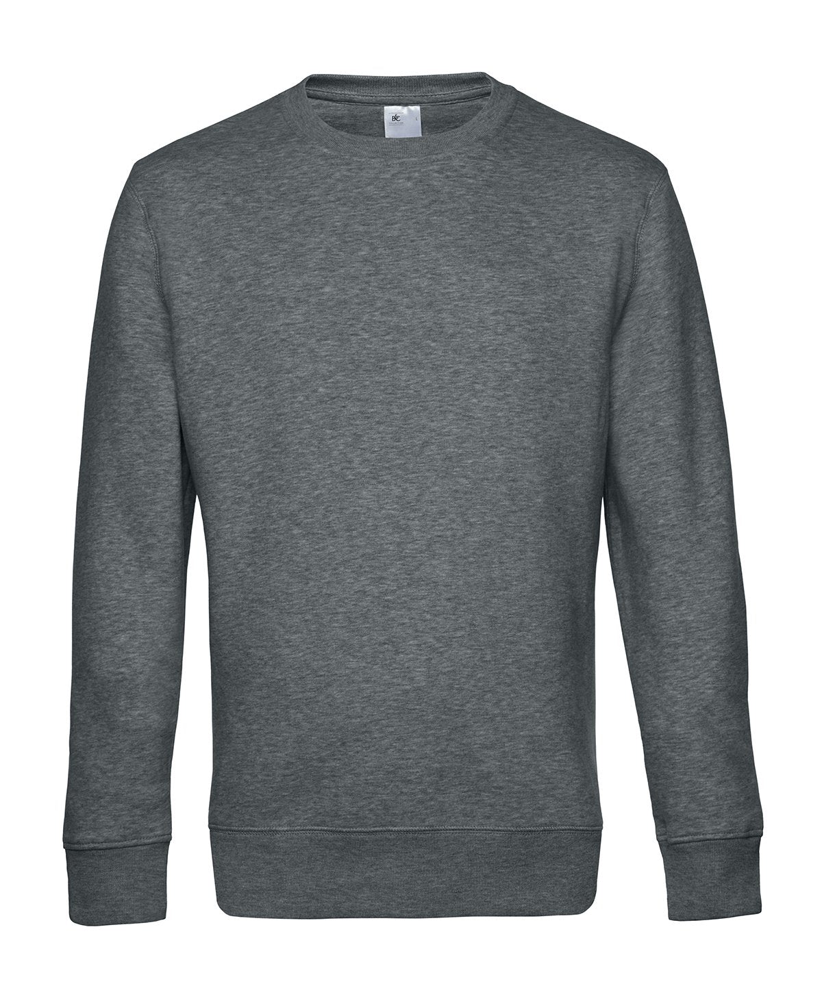 B&C Collection King Crew Neck Sweatshirt BA010 in Heathermidgrey