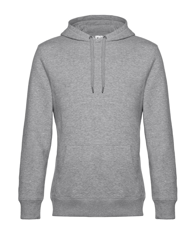 B&C Collection King Hooded Sweatshirt BA011 in Heathergrey